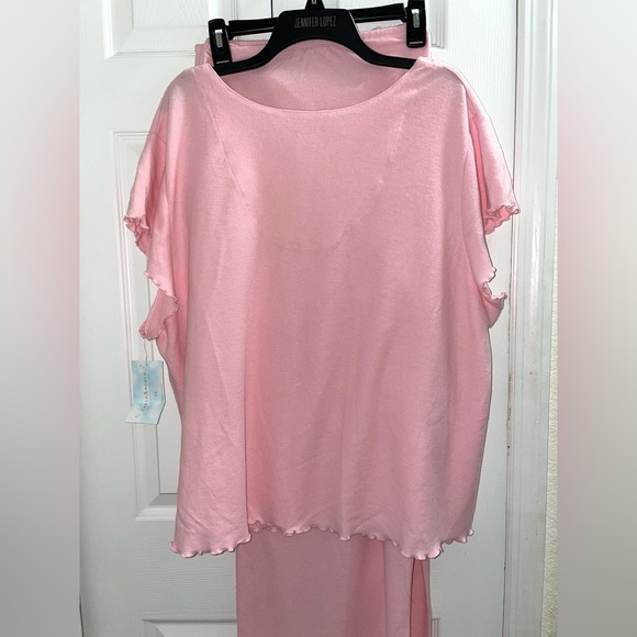 Earth Angels 2 Piece Pink Pajama Set. Size 3X. NWT - Picture 3 of 6